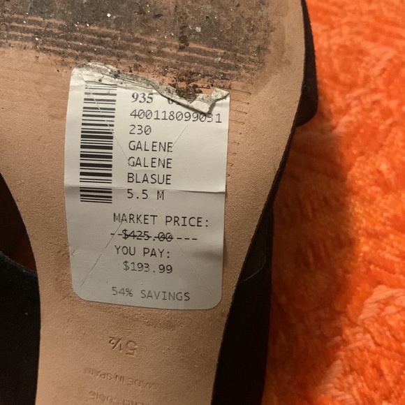 Stuart Weizman black heals worn once in box - Picture 5 of 14